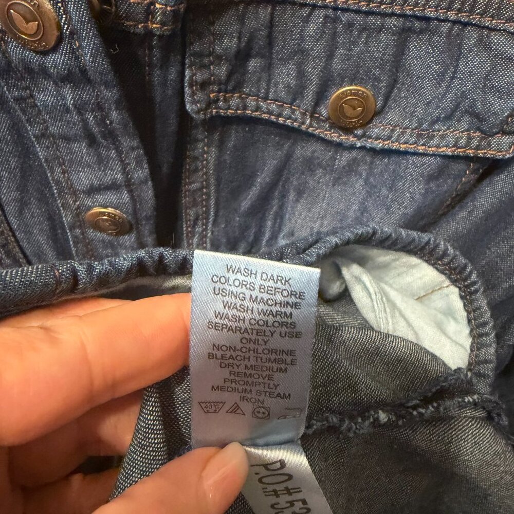 WOMAN WITHIN Belted Denim Jacket Shacket (Plus Size 20W) NEW WITHOUT TAGS!‎ - Picture 8 of 13